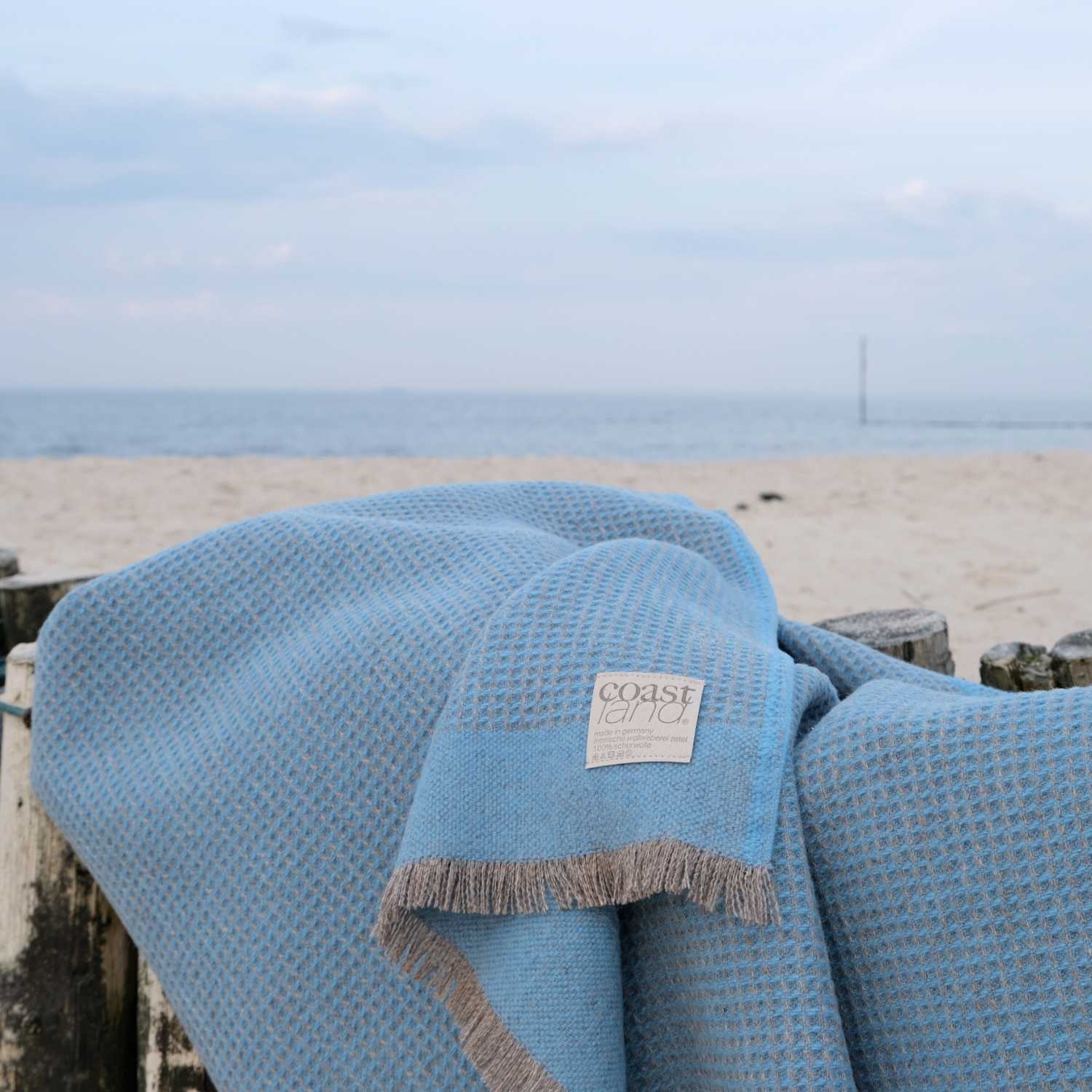Wolldecke BaseGreyGrit am Strand - Coastland